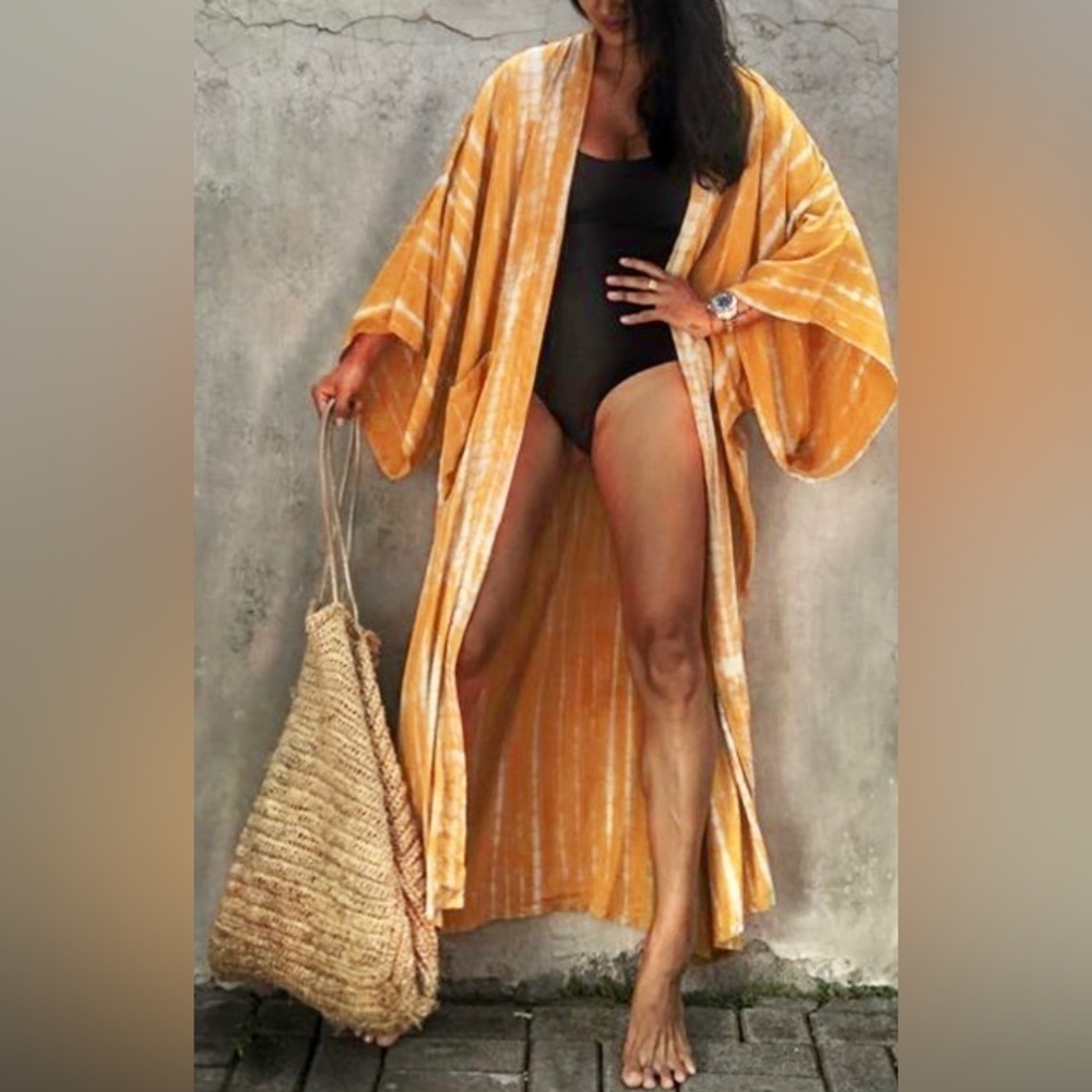 Dreaming of Sunshine Bohemian Kimono Bikini Swimsuit Coverup Cardigan